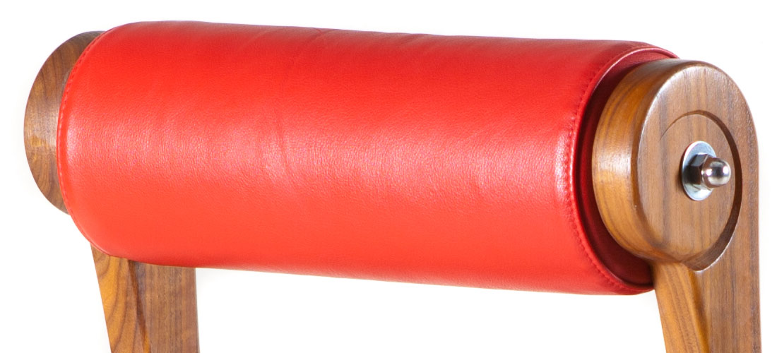 American Walnut / Stainless Steel / Red Leather
