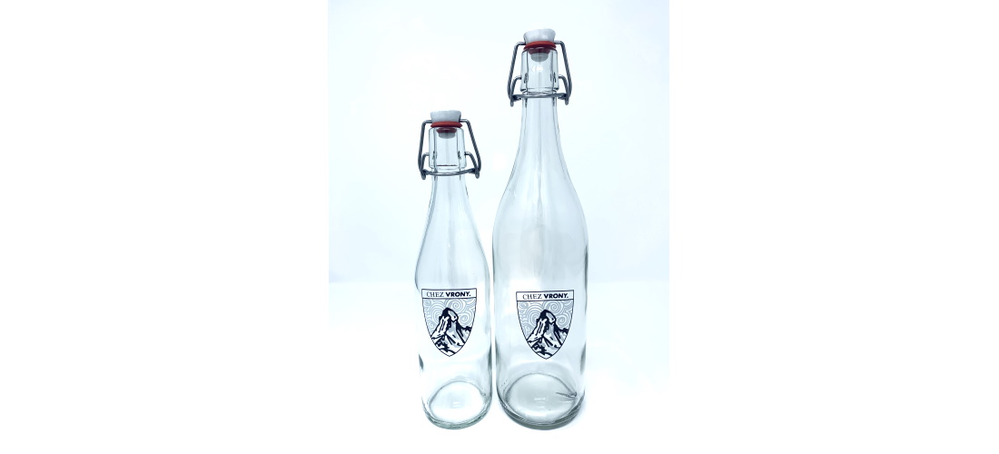 Chez Vrony Glass Water Bottle