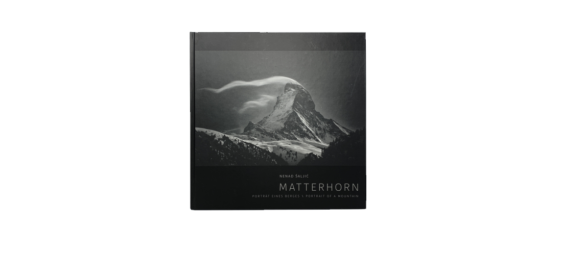 A beautiful collection of black and white pictures of the Matterhorn with historical facts accompanying each picture